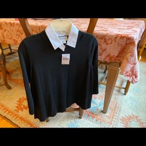 Kate Spade Broom Street collared relaxed sweater